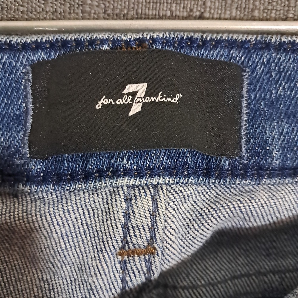 7 For All Mankind Dojo‎ Tailorless Jeans 27 Embroidered Y2K Flared Santa Rosa - Picture 9 of 14